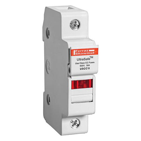 USCC1I - Fuse Holders 600V 30A Class CC 1-pole Light Indicator