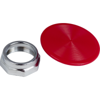 9001K17R - PUSHBUTTON MUSHROOM KNOB 30MM TYPE K