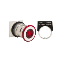 9001KR8R - PUSHBUTTON OPERATOR 30MM TYPE K +OPTIONS